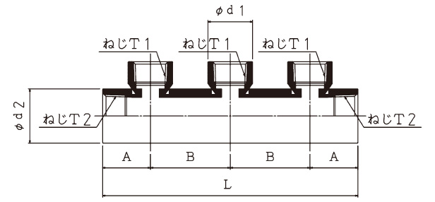 図：ステンレスヘッダー